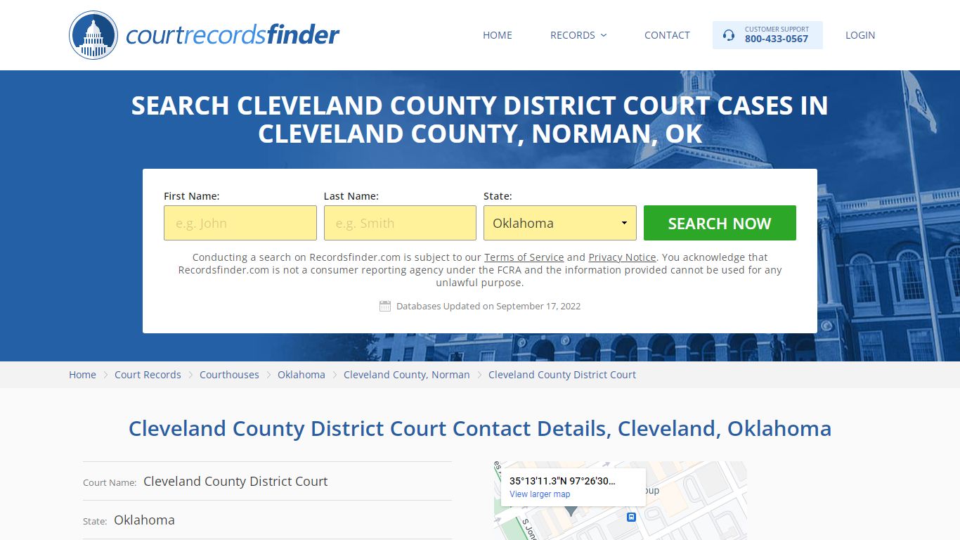 Cleveland County District Court Case Search - Cleveland County, OK ...